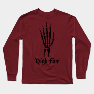 High Five Skeleton Long Sleeve T-Shirt